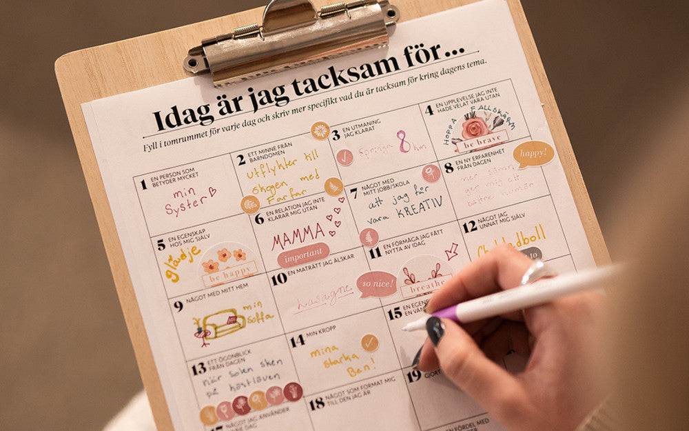 En månad av tacksamhet - FREEBIE