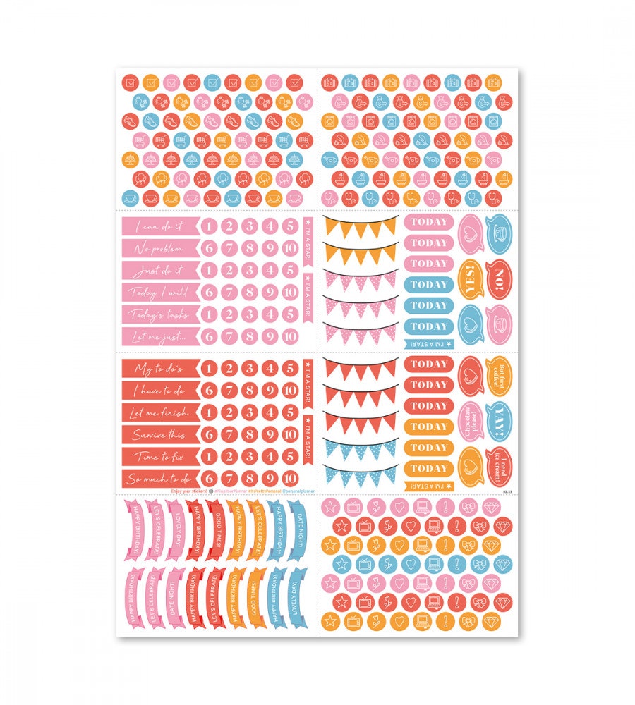 klistermarke klistermarken eye candy (minis) (minis) multicolor