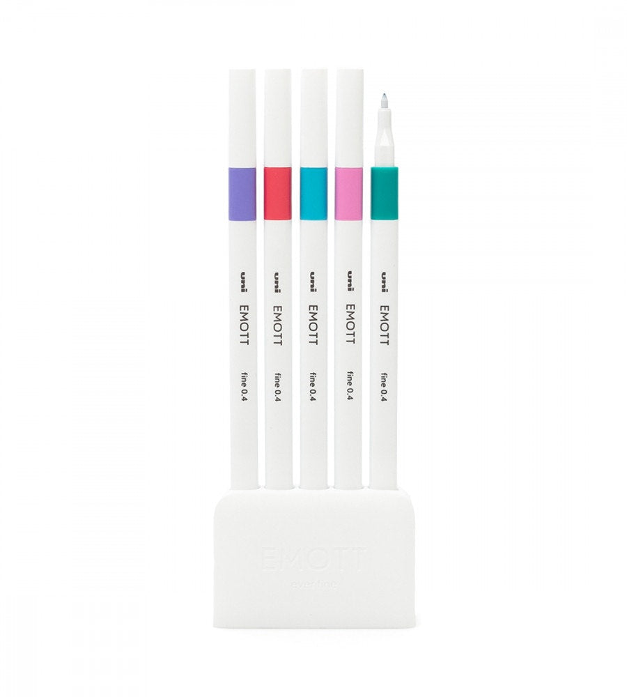 penna fineliner uni emott set no 5 candy pop 5-pack (emott) candy pop