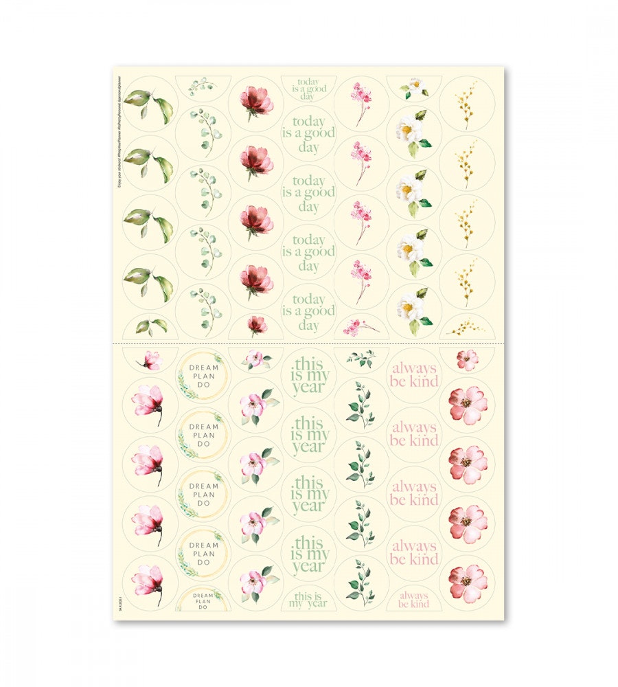 klistermarke klistermarken blushing blooms (rounds) (rounds) multicolor