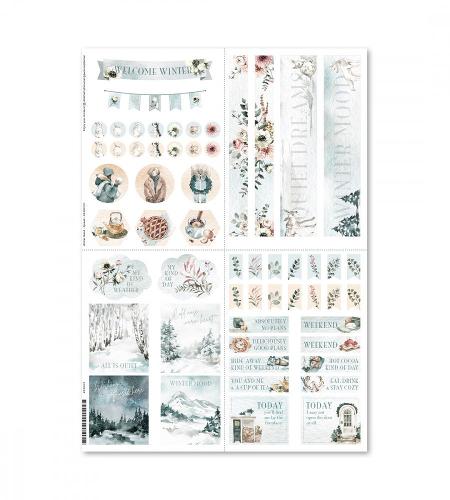 klistermarke klistermärken winter mood (spread) (spread) multifärg