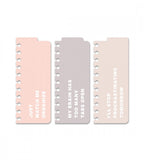 snap-in snap in-flikar dusty blush till almanacka - rosa/beige (3-pack) flerfärgad, rosa