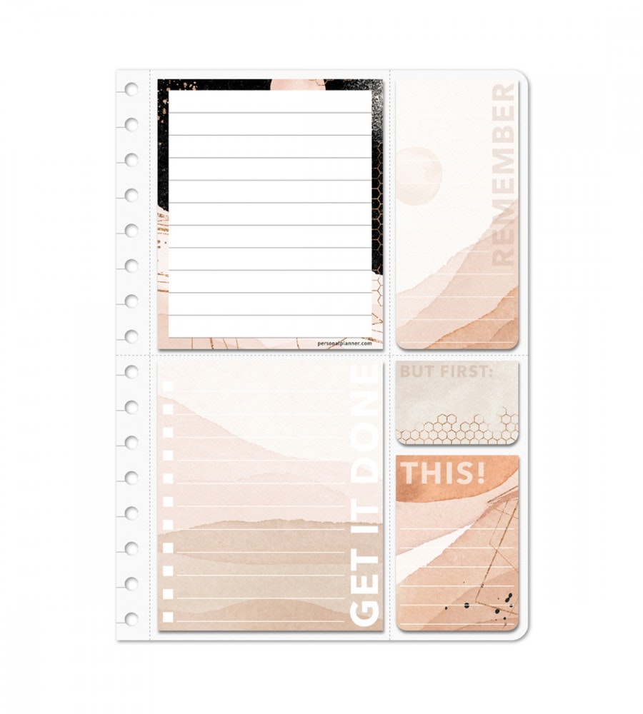 sticky-notes sticky notes stuck on you till almanacka - storlek a5, a4 - beige (spiral) beige