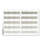 klistermarke månadsflikar fab tabs - grå (tabs) stone gray