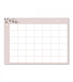 block kalenderblock bloom månadsöversikt - rosa (kalenderblock) rosa