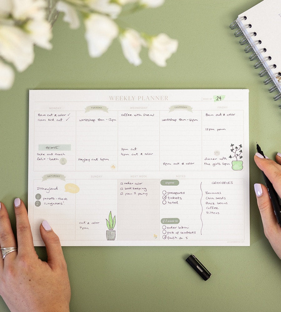 block kalenderblock classic veckoöversikt - beige (kalenderblock) beige