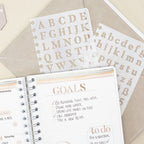 schablon ritschablon stay in shape letters till almanacka (2-pack)