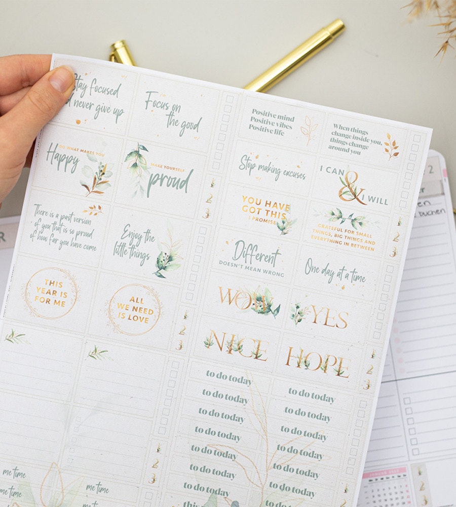 klistermarke klistermärken days of focus (box) - beige (box) beige