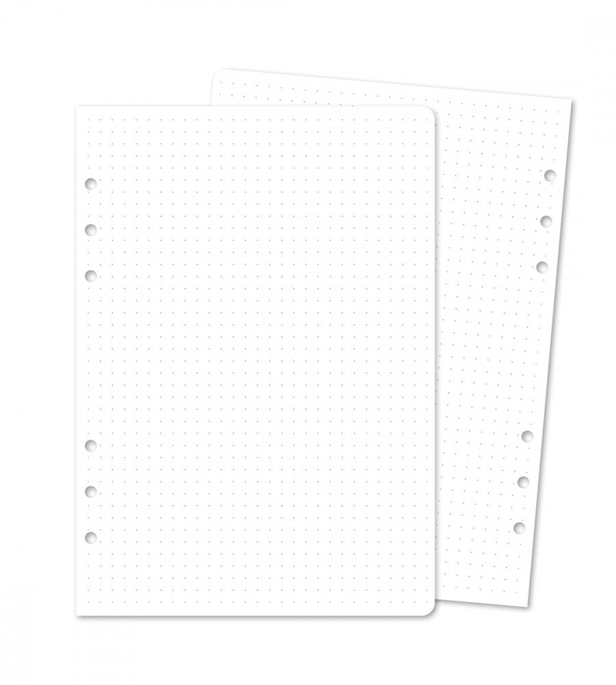 snap-in refill-sidor punkt-rutor 12-pack till systemkalender - storlek a5 (systemkalender)