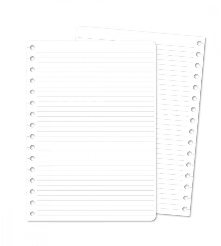 snap-in snap in refill-sidor linjerat 12-pack till almanacka - storlek a5 (spiral)