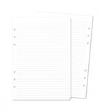 snap-in refill-sidor linjerat 12-pack till systemkalender - storlek a5 (systemkalender)