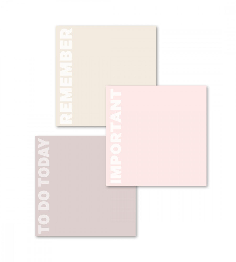 sticky-notes sticky notes dusty blush 3-pack - rosa/lila (post-it) flerfärgad