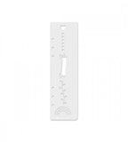 linjal linjal med schablon till systemkalender - storlek a5 (schablon) transparent