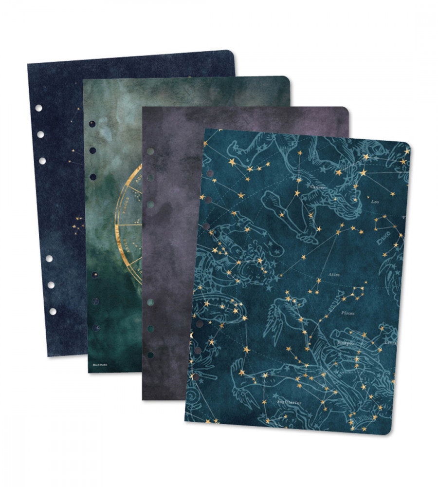 snap-in utbytbara omslag galactic views till systemkalender - storlek a5 (systemkalender) blå