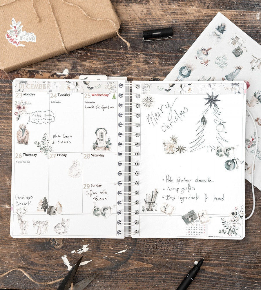 klistermarke klistermärken christmas mood (other-shapes) flerfärgad