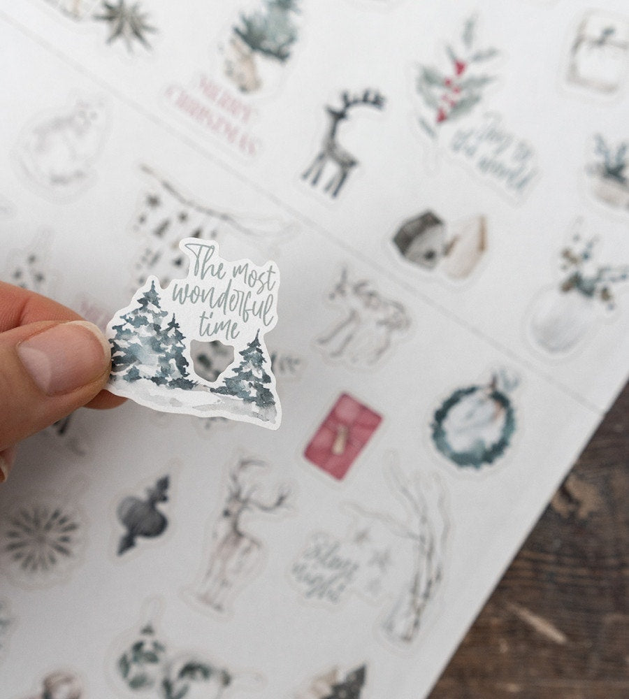 klistermarke klistermärken christmas mood (other-shapes) flerfärgad