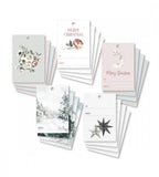 vykort juletiketter christmas mood 20-pack (etiketter) flerfärgad