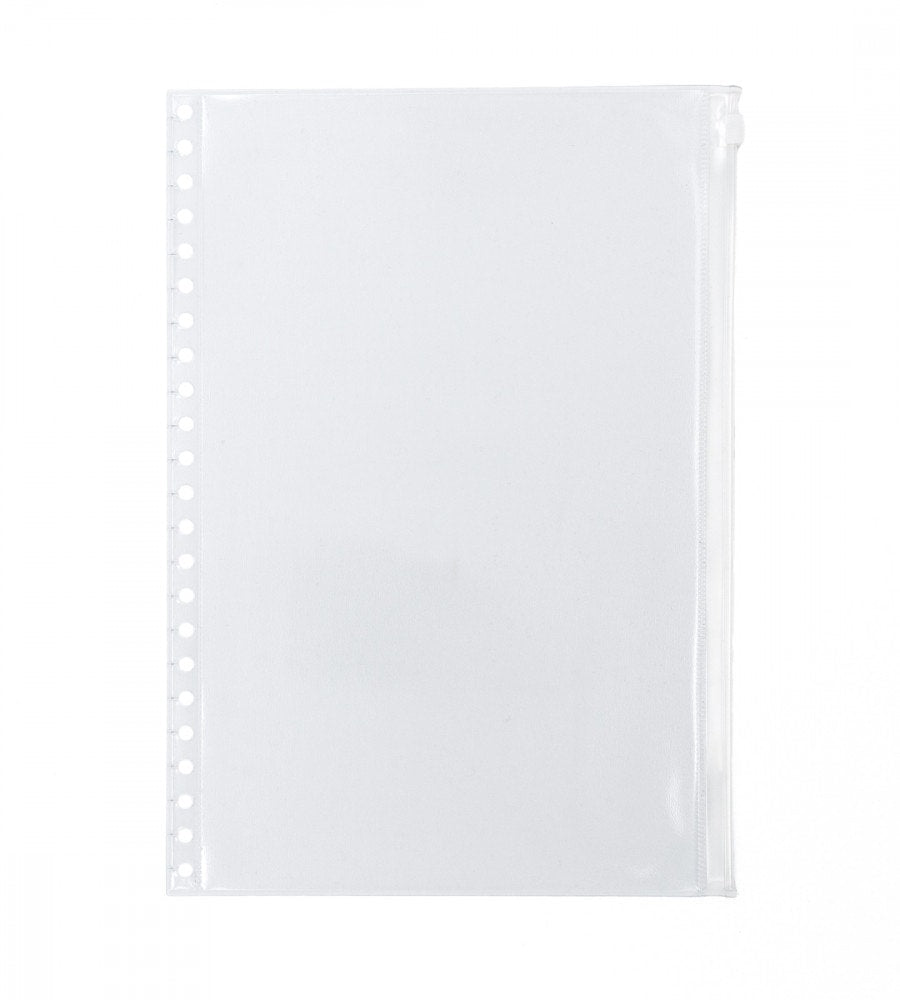 plastficka plastficka till almanacka - storlek a4 - med zip (a4) transparent