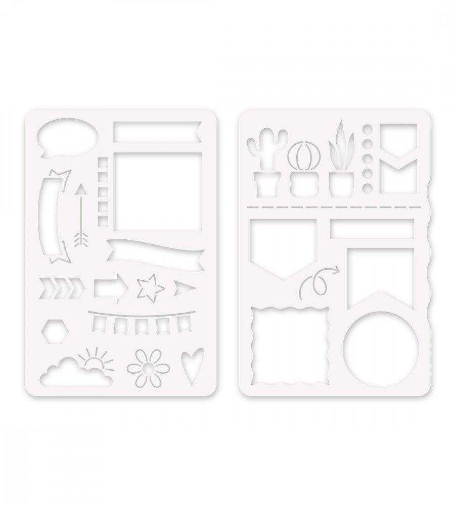 schablon ritschablon bujo (2-pack) transparent
