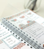 linjal-a5 linjal lång till almanacka - storlek a5, a4 - transparent (bokmarken) transparent