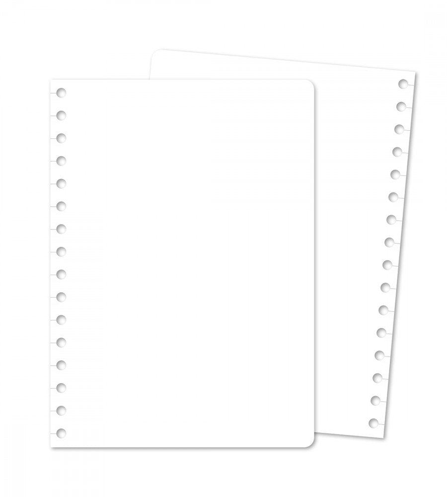 refill snap in refill-sidor blanka 12-pack till almanacka - storlek a5 (spiral)