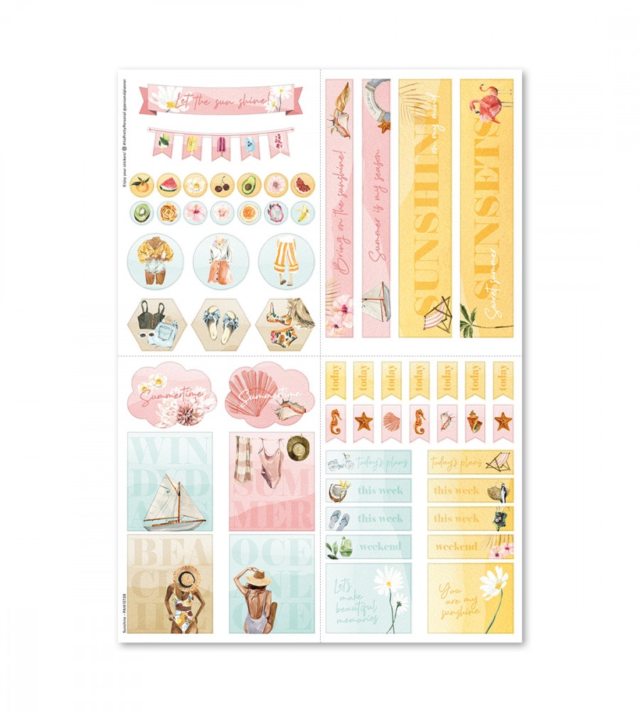 paket klistermärken spread happiness 6-pack (klistermarken)