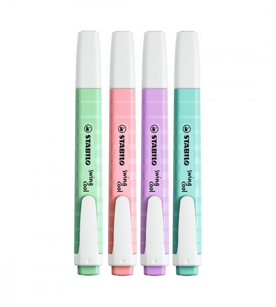 penna Överstrykningspennor stabilo swing cool pastel colors 4-pack (stabilo) flerfärgad