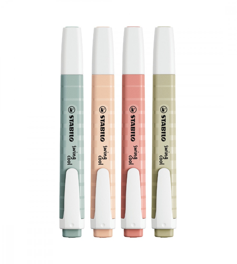 penna Överstrykningspennor stabilo swing cool nature colors 4-pack (stabilo) flerfärgad