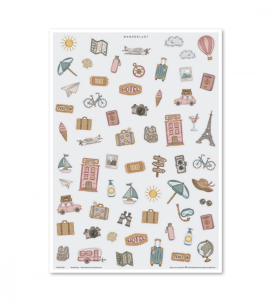 paket klistermärken lovely lot 10-pack (klistermarken)