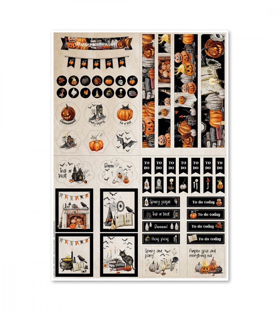 klistermarke klistermärken trick or treat (spread) (spread) multicolor