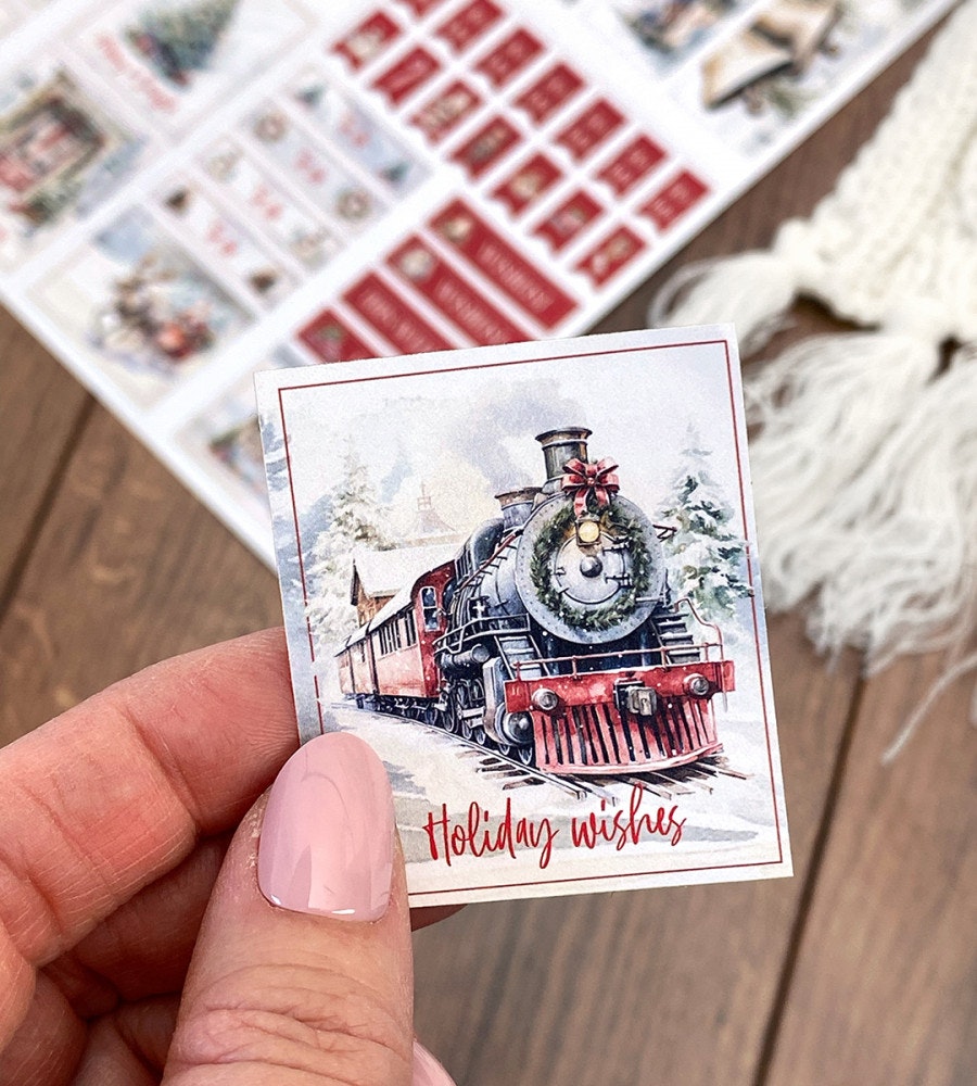 klistermarke klistermärken happy holidays (spread) (spread) multicolor