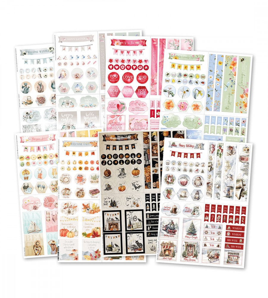 paket klistermärken all year round 8-pack (kit)