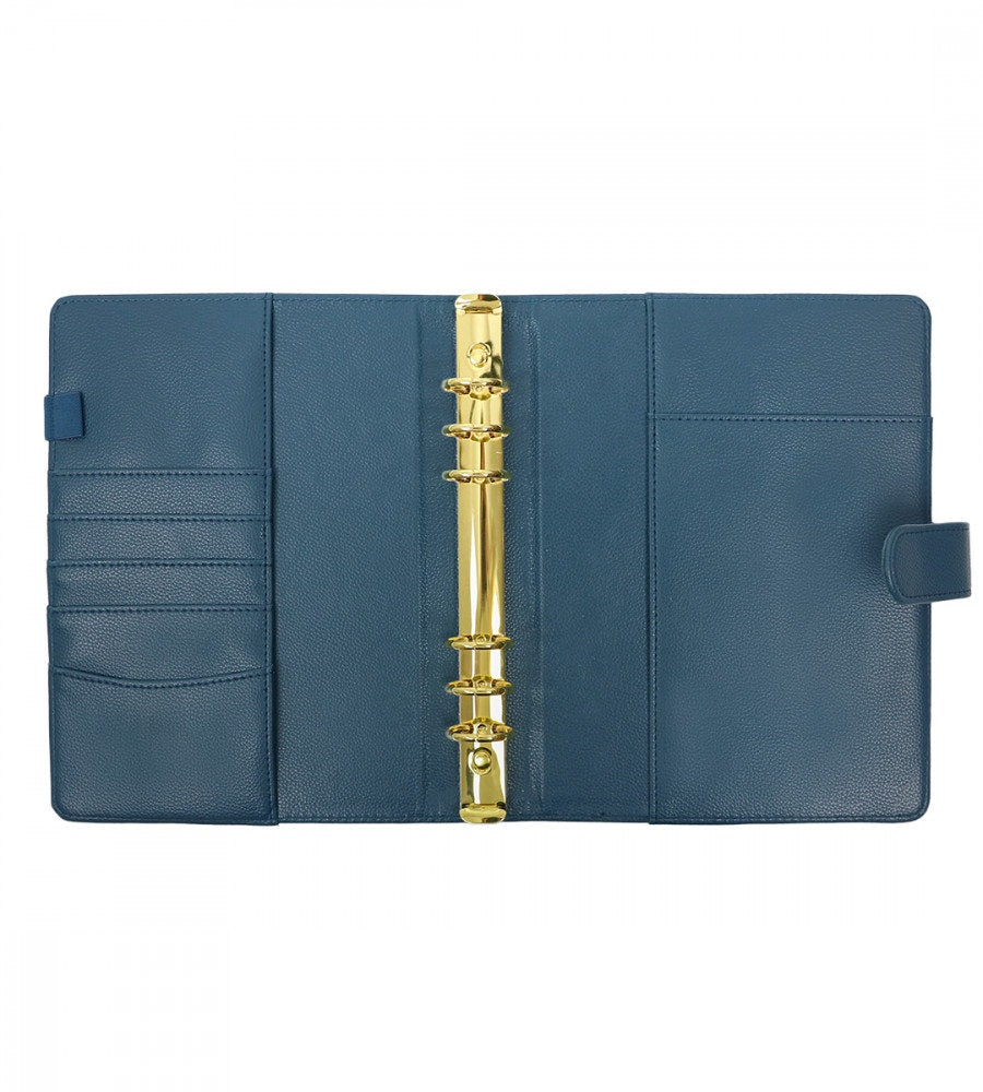 fodral ringpärm till systemkalender - storlek a5 - mörkblå (a5) mörkblå