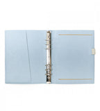 fodral ringpärm filofax domino soft a5 organiser - pale blue (a5) pale blue