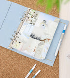 fodral ringpärm filofax domino soft a5 organiser - pale blue (a5) pale blue
