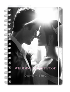 a5 personlig bröllopsgästbok - storlek a5 - spiralbunden (anteckningsbok)
