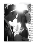 a5 personlig bröllopsgästbok - storlek a5 - spiralbunden (anteckningsbok)