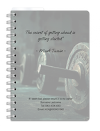 a5 personlig träningsdagbok - storlek a5 - spiralbunden (anteckningsbok)