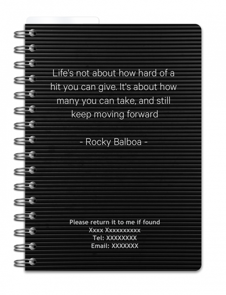 a5 personlig träningskalender - storlek a5 - spiralbunden (almanacka)