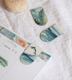 magnetbokmarken magnetbokmärken ocean stories 3-pack (gem) blå