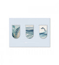 magnetbokmarken magnetbokmärken ocean stories 3-pack (gem) blå