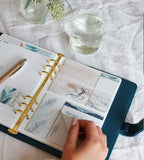 sticky-notes sticky notes ocean stories till systemkalender - storlek a5 (systemkalender) blåbrun