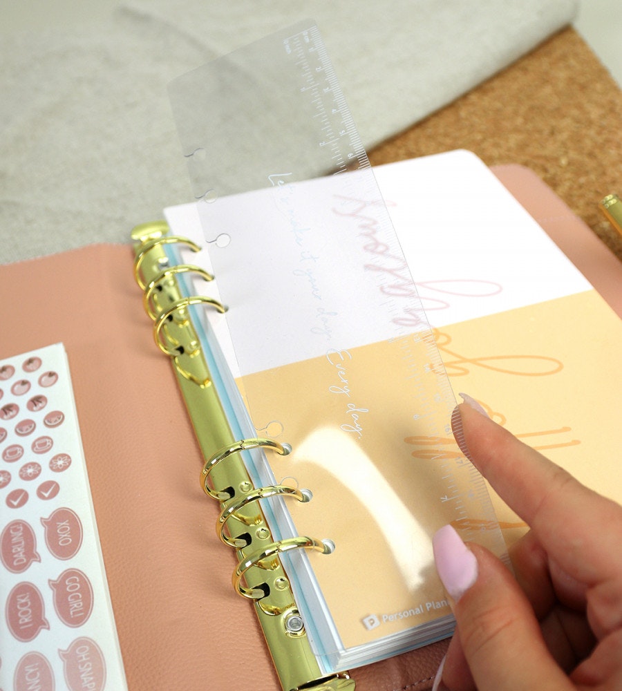paket kit get organised  till systemkalender - storlek a5 (tabs) pastell