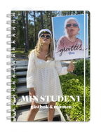 a5 personlig studentgästbok - storlek a5 - spiralbunden (anteckningsbok)