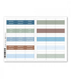 paket kit ocean stories till systemkalender - storlek a5 (kit) blå/brun