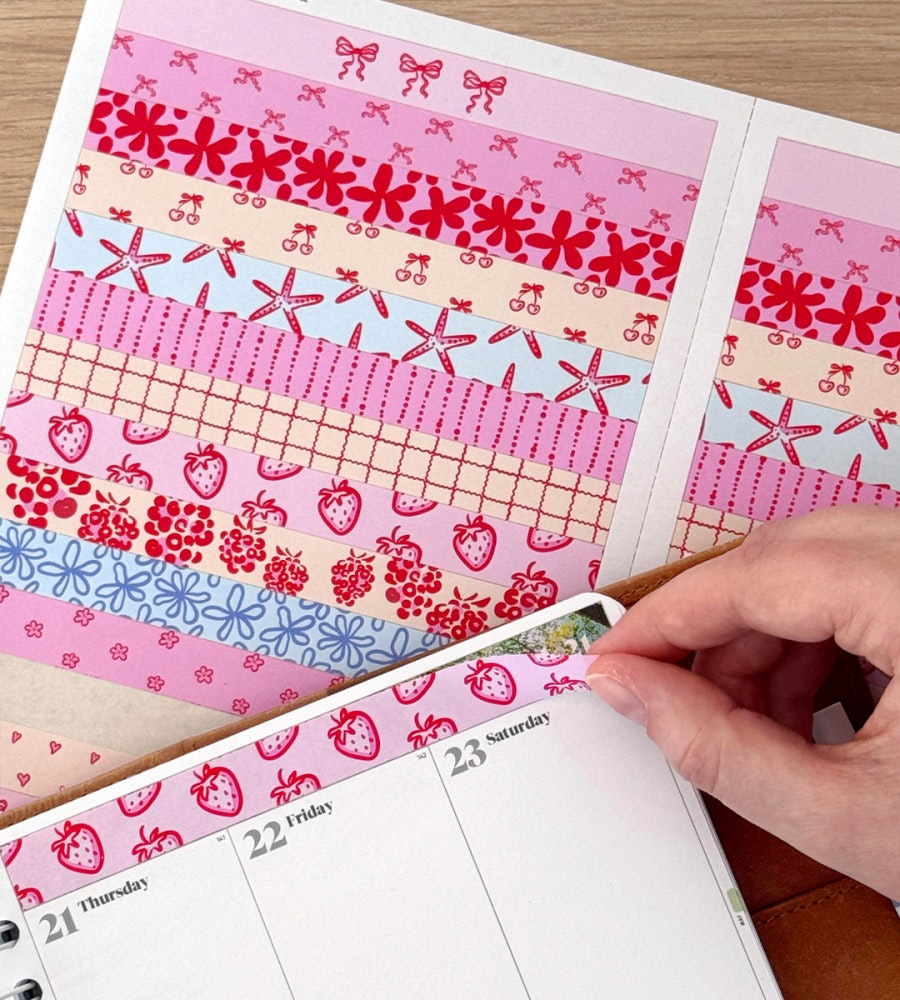 klistermarke klistermärken strawberry cheesecake (headers) (headers) multifärg