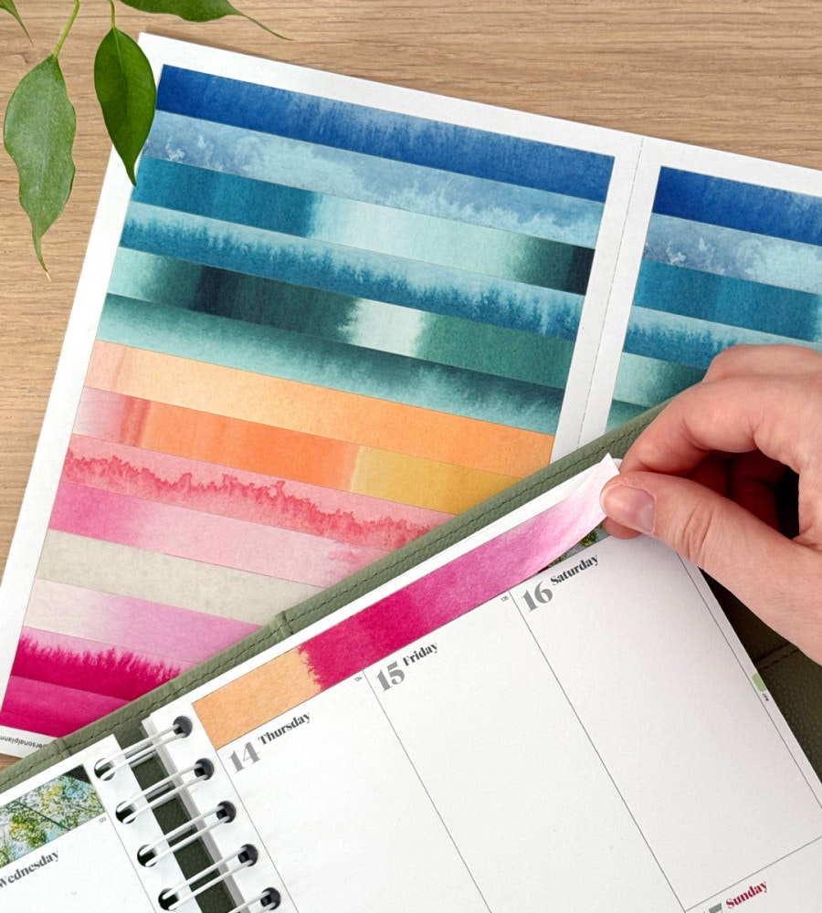 klistermarke klistermärken watercolor blocks (headers) (headers) multifärg