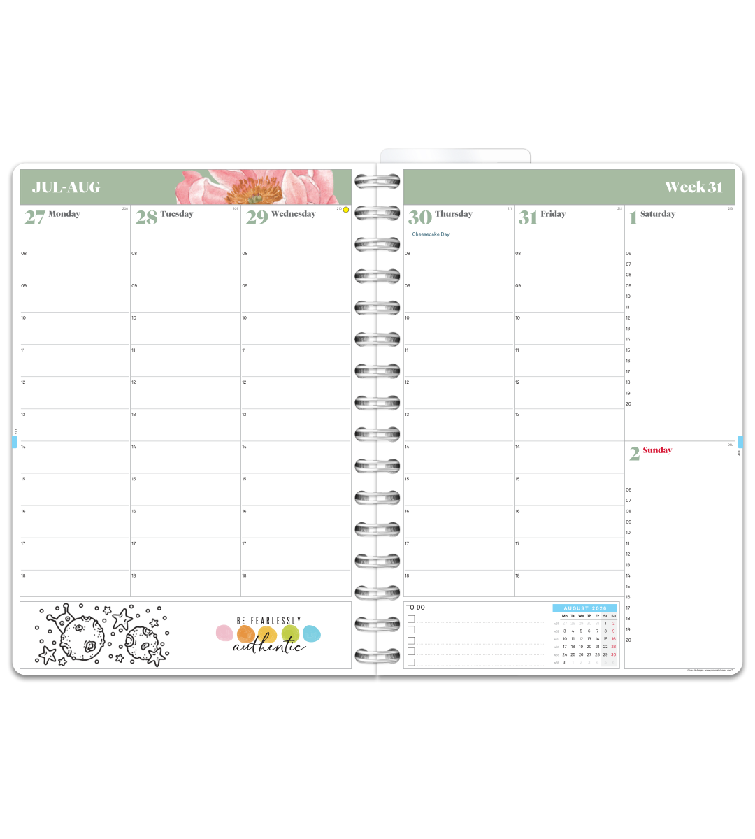 Spiral Binding A5 - Teacher Planner