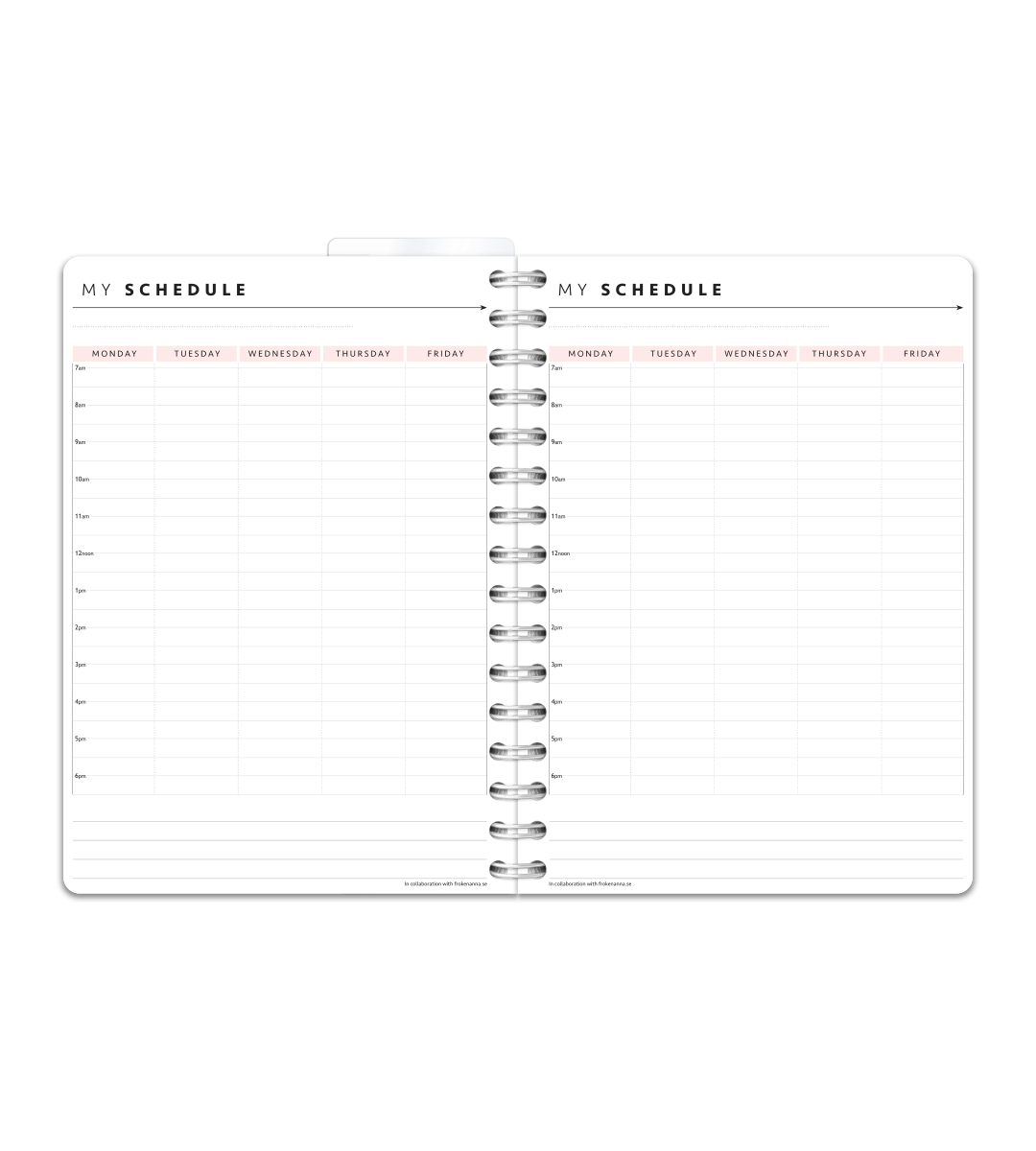 Spiral Binding A5 - Teacher Planner