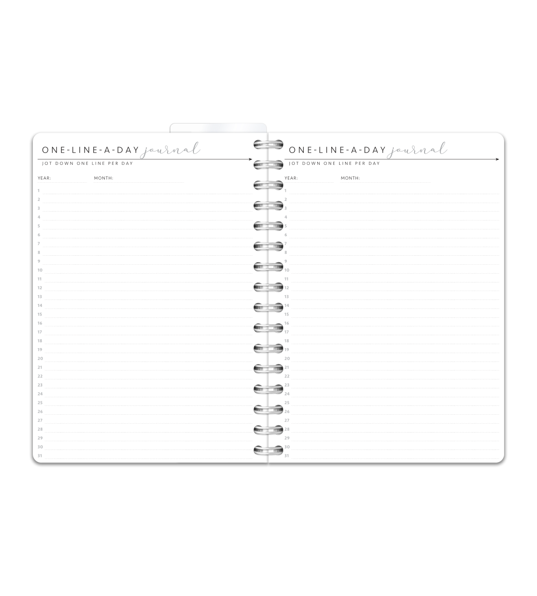 Spiral Binding A5 - Self-Care Journal